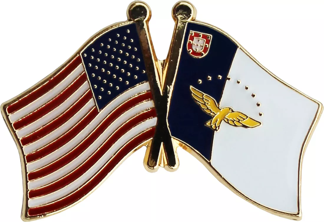 Azores Flag Friendship Lapel Pin