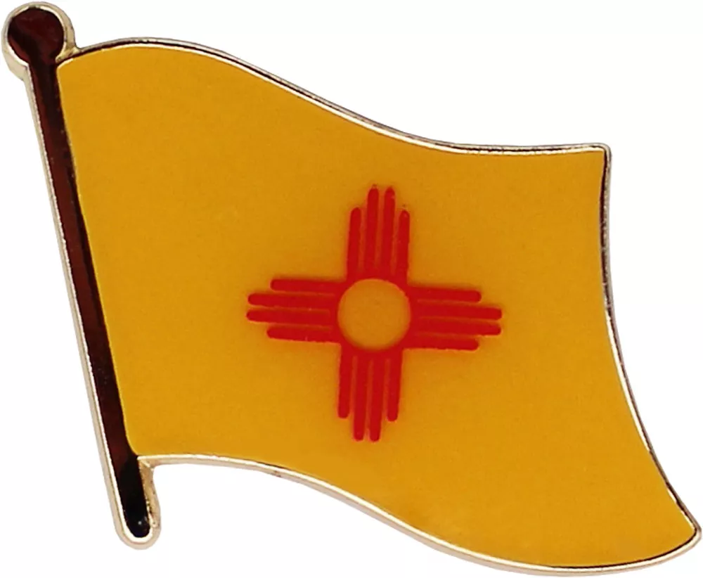 New Mexico Flag Single Lapel Pin