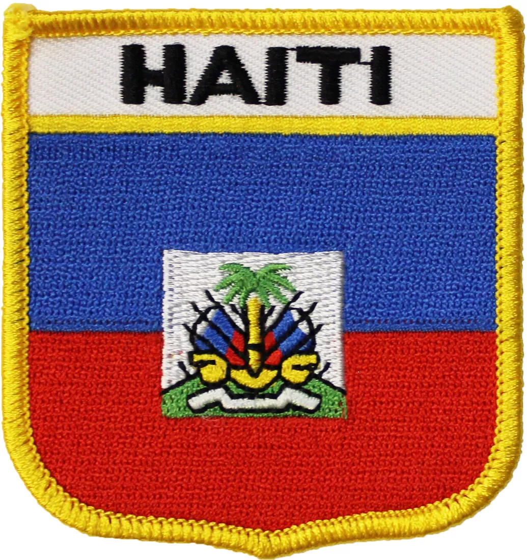 Haiti Flag Shield Patch