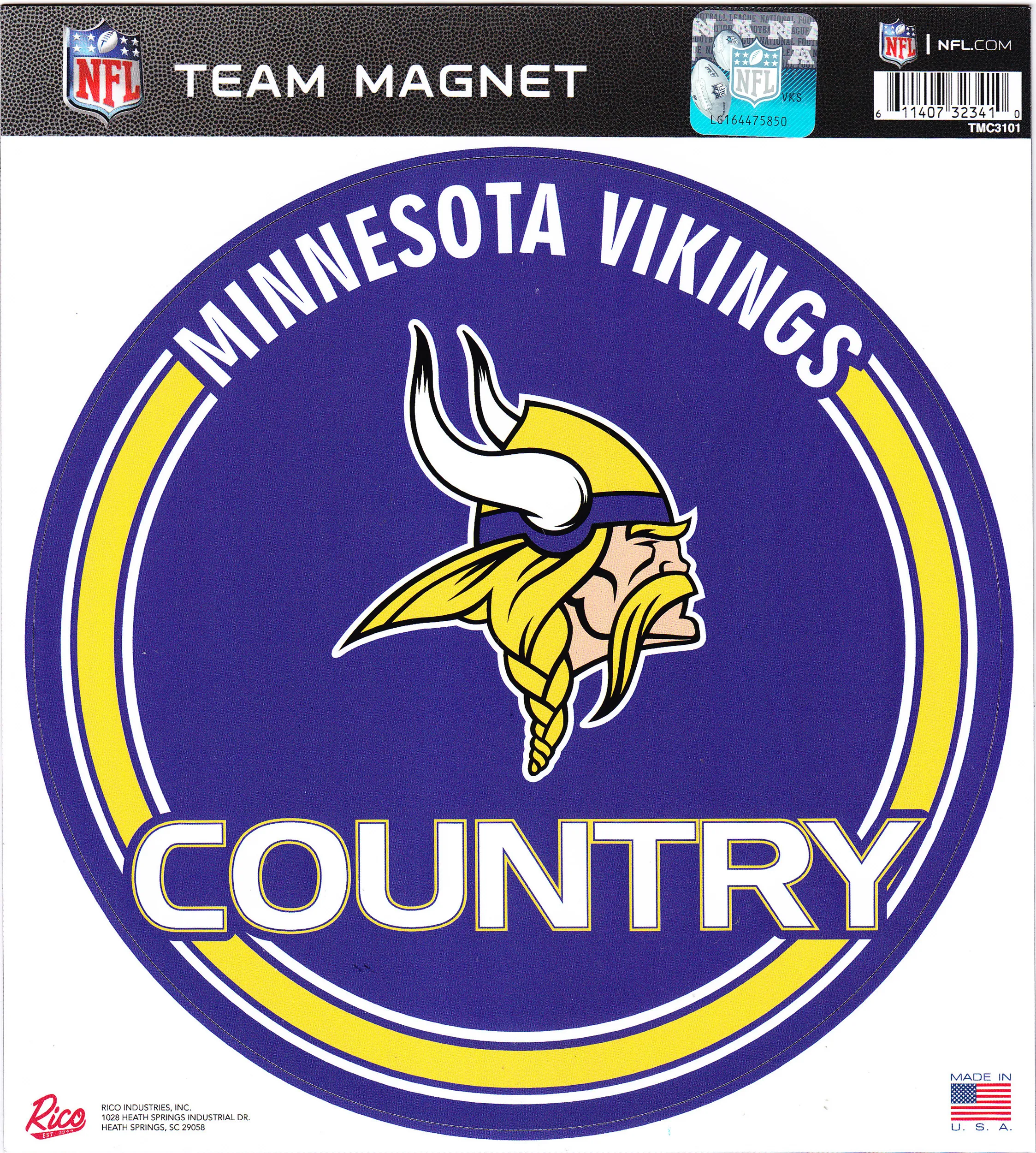 MN Vikings Magnet Packaging