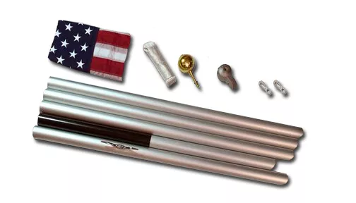 20' Aluminum In-Ground Pole (w/flag)