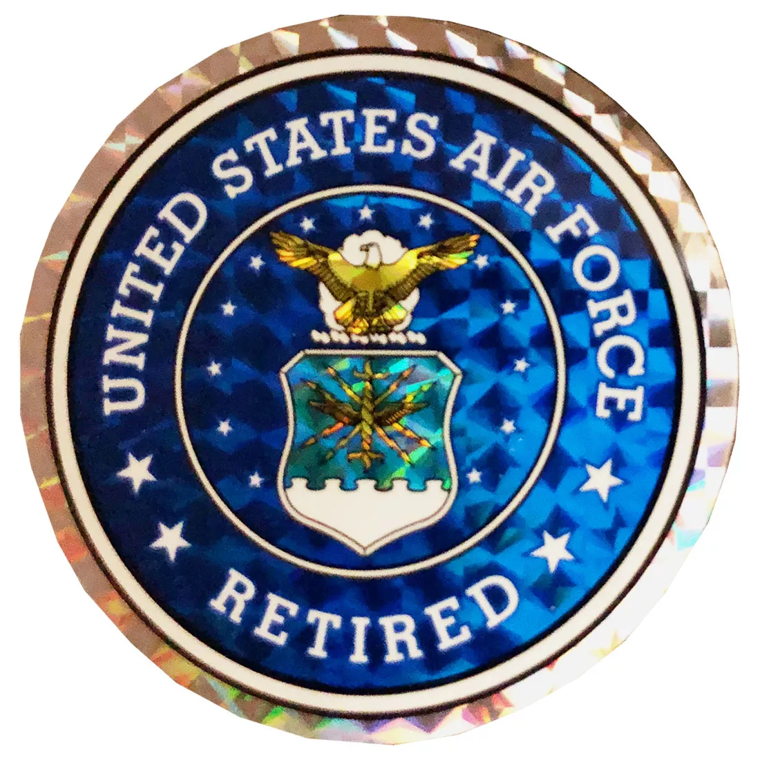 Air Force (Retired) - 3" Reflective Decal (Circular Seal)