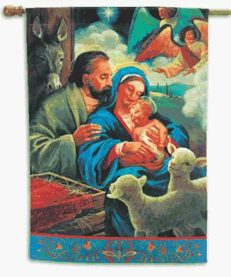 A Child is Born - 28"x40" Toland Art Banner