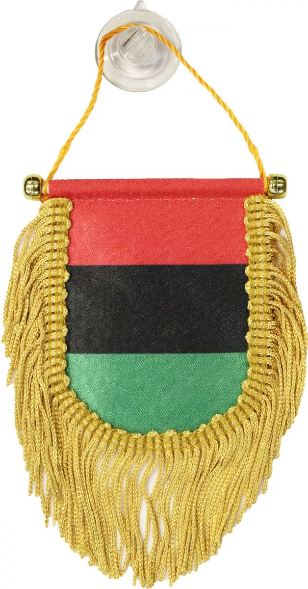 African American Window Hanging Flag (Shield)