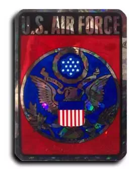 Air Force Reflective Decal (Rectangular Seal)