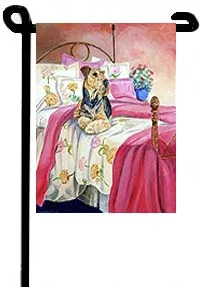 Airedale (Waiting for Mom) - 11"x15" 2-Sided Garden Banner