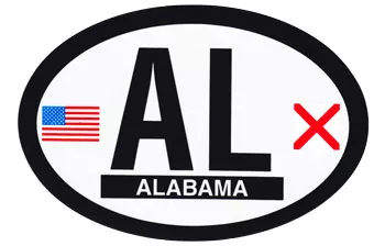 Alabama Oval Decal