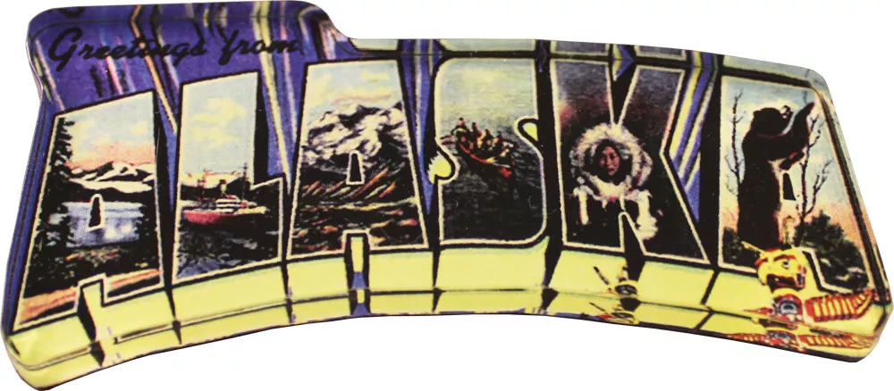 Alaska Acrylic Postcard Magnet