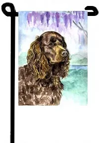 American Water Spaniel - 11"x15" 2-Sided Garden Banner