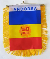 Andorra Window Hanging Flag