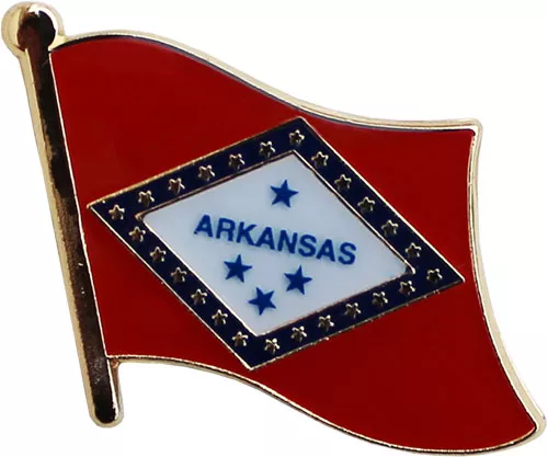 Arkansas Flag Lapel Pin