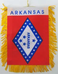 Arkansas Window Hanging Flag