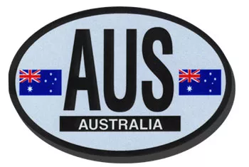 Australia Oval Decal