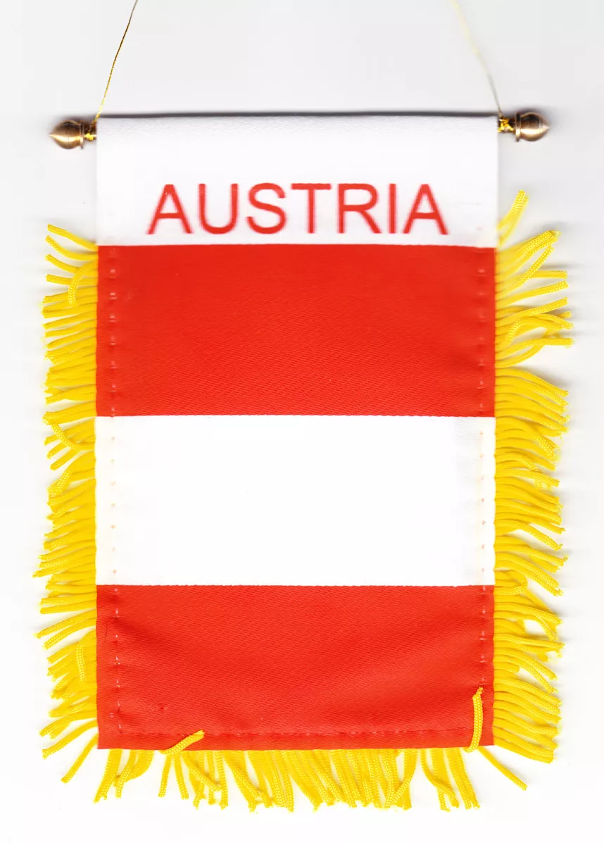Austria Window Hanging Flag