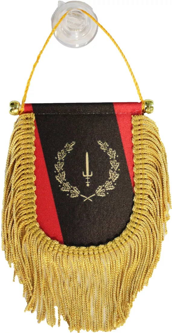 Black American Heritage Flag (1967) Window Hanging Flag (Shield)