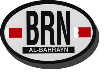 Bahrain Oval Decal (1972-2002)