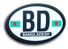 Bangladesh Oval Decal