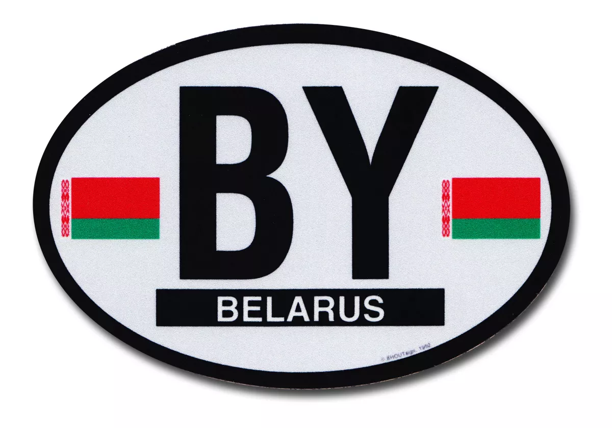 Belarus Oval Decal