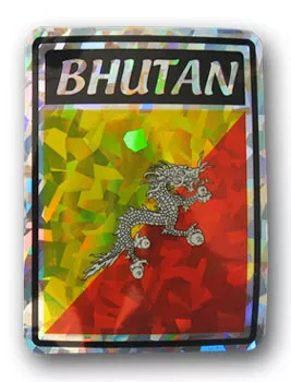Bhutan Reflective Decal