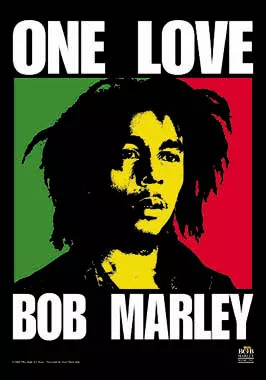 Bob Marley Textile Poster (One Love)