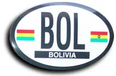 Bolivia Oval Decal