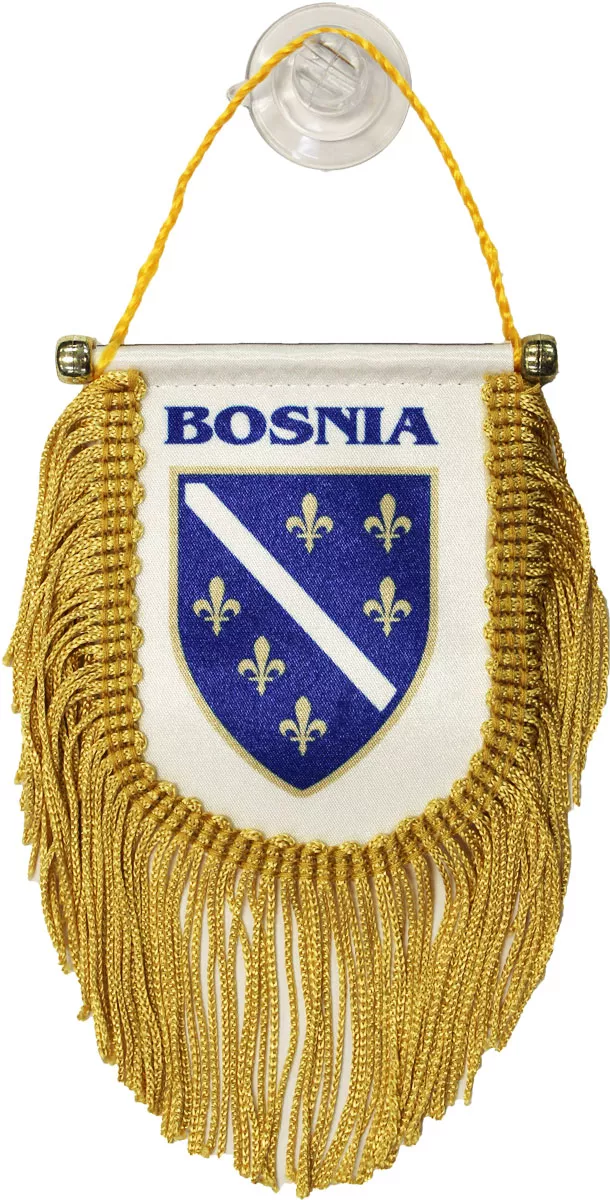 Bosnia (Old) Window Hanging Flag (Shield)