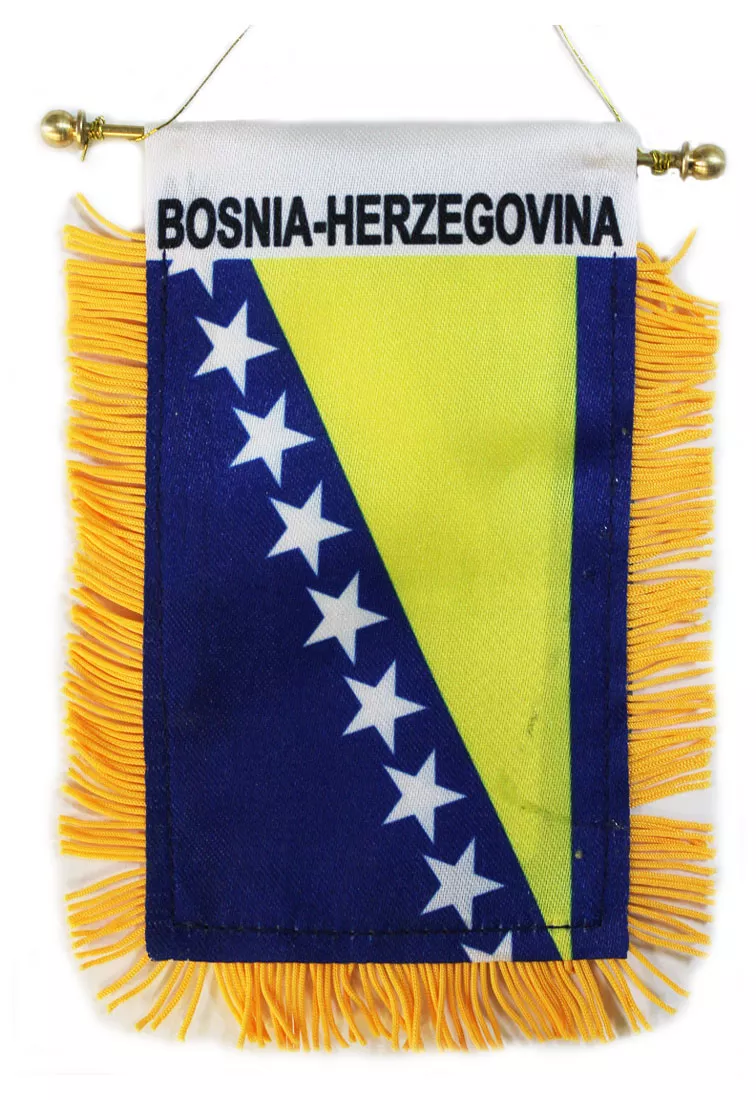 Bosnia-Herzegovina Window Hanging Flag