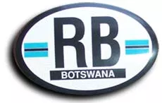 Botswana Oval Decal