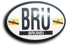 Brunei Oval Decal