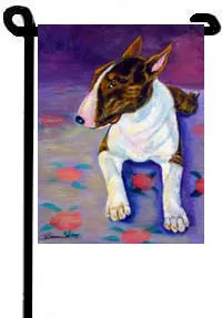 Bull Terrier (Brown) - 11"x15" 2-Sided Garden Banner