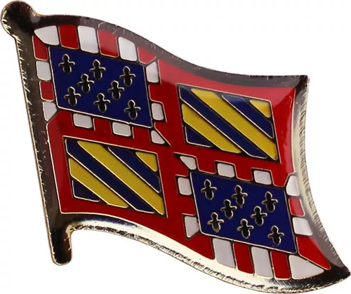 Burgundy Flag Lapel Pin