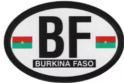 Burkina Faso Oval Decal