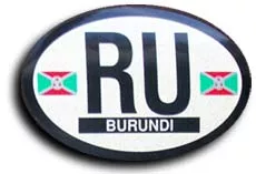 Burundi Oval Decal