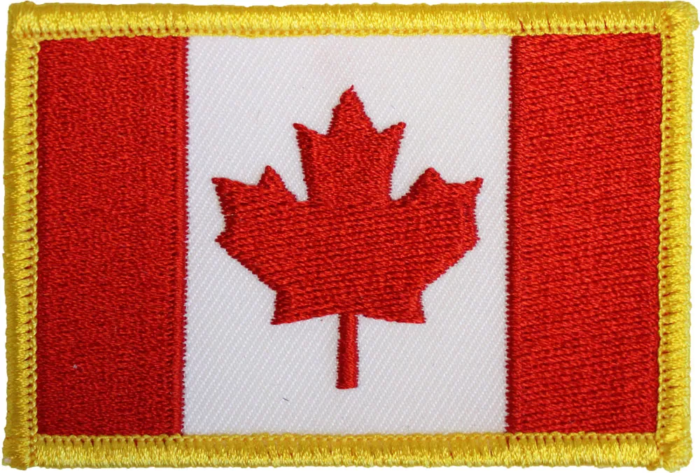 Canada Rectangular Patch (Gold Border)