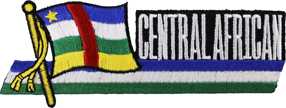 Central African Republic Cut-Out Patch