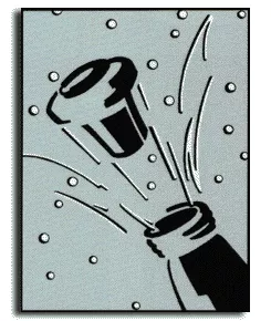 Champagne Decorative Banner