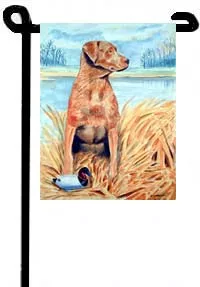 Chesapeake Bay Retriever - 11"x15" 2-Sided Garden Banner