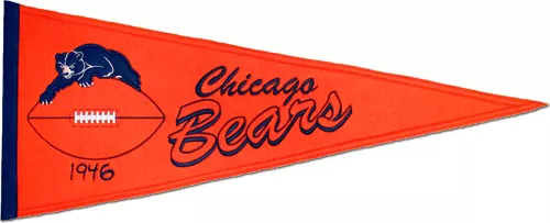 Chicago Bears NFL Wool Pennant (Throwback Design)