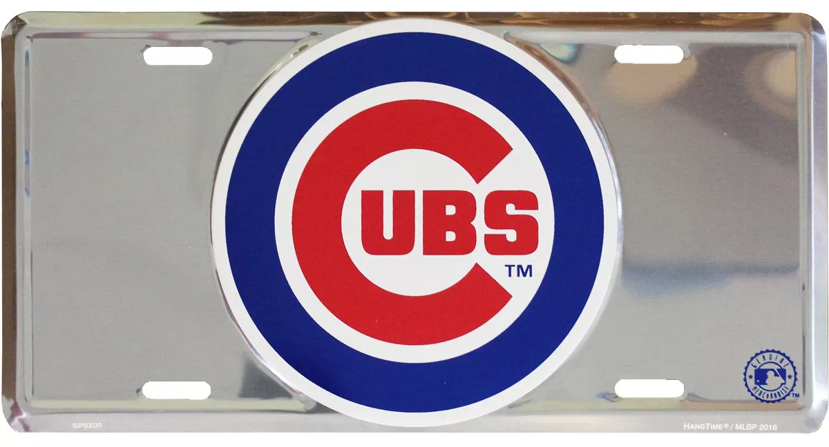 Chicago Cubs MLB License Plate (Chrome)