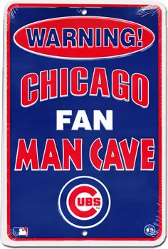 Chicago Cubs MLB Metal Parking Sign