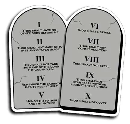 Ten Commandments Magnet