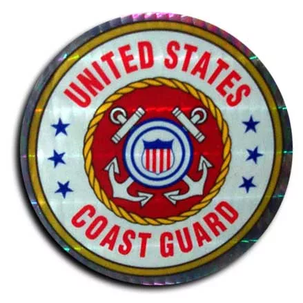Coast Guard - 3" Reflective Decal (Circular Seal)