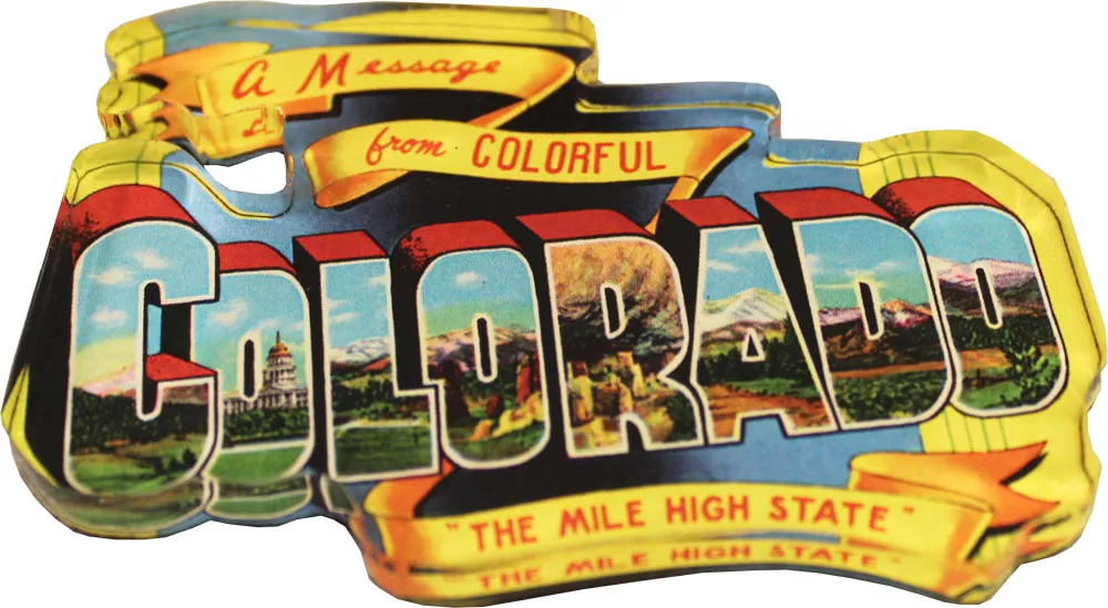 Colorado Acrylic Postcard Magnet