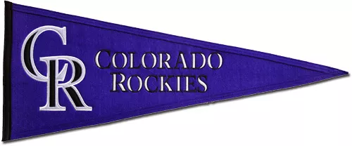 Colorado Rockies Wool Pennant (Throwback Design)