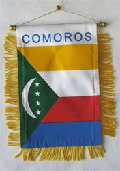 Comoros Window Hanging Flag