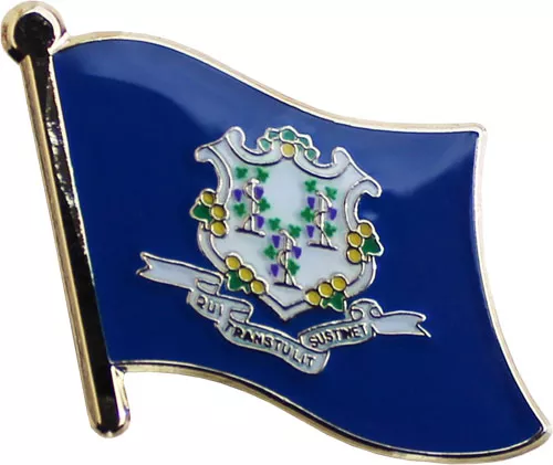 Connecticut Flag Lapel Pin