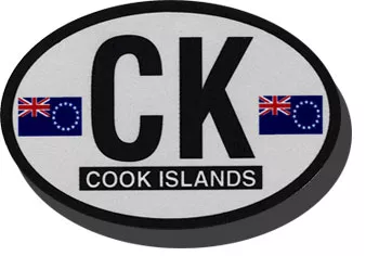 Cook Islands Oval Decal