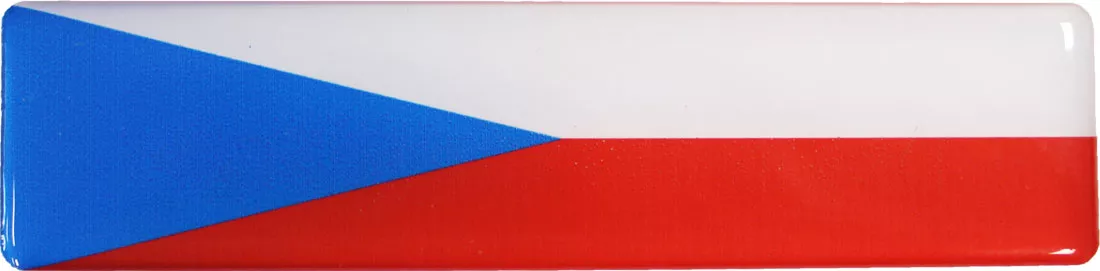 Czech Republic Long Domed Sticker