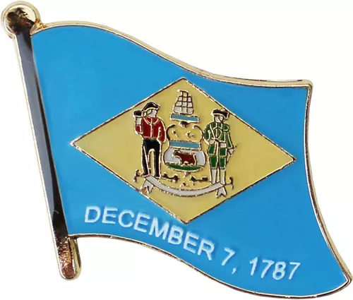 Delaware Flag Lapel Pin