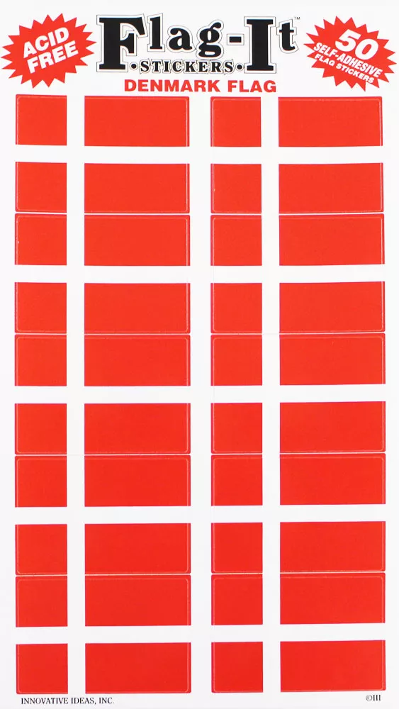 Denmark 50 Count Sticker Pack